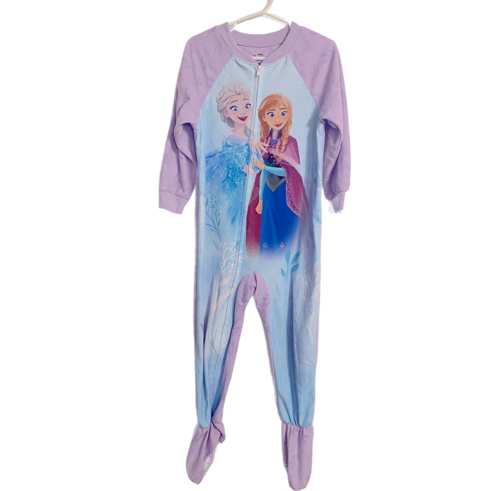 Disney Frozen Kids One Piece Footie - Elsa
& Anna Size 4T